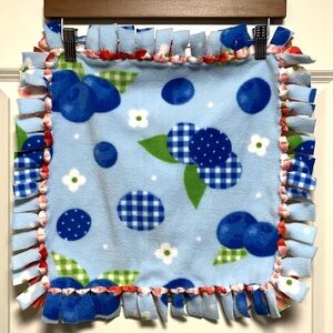 New Handmade Fleece Cat Tree Pad Cushion Blueberries & Strawberry Jam Cute Cozy